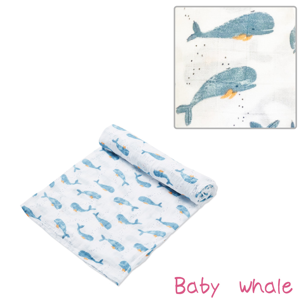 baby whale ベビークジラ エンジェルディア モスリンスワドル