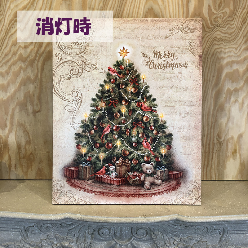 壁掛け クリスマス ピクチャーライト 消灯時