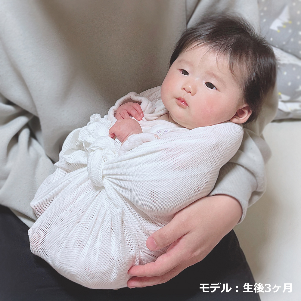 まんまるねんね 青葉メッシュおくるみ おひなまき